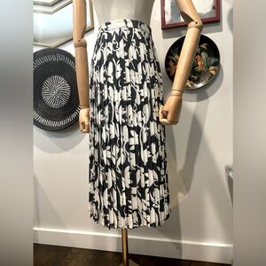 J Crew Pleated Midi Skirt